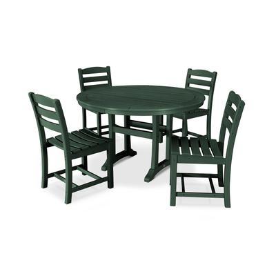 POLYWOOD 5 Piece La Casa Side Chair Dining Set