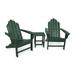 POLYWOOD Long Island Adirondack Chair 3-Piece Set