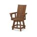 POLYWOOD Modern Adirondack Swivel Counter Chair