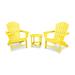 POLYWOOD South Beach Adirondack Chair 3-Piece Set