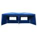 10x20ft Wedding Party Tent with Sidewalls Folding Instant Shade Canopy Tents for Outdoor Parties Blue