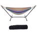 Bluethy Hammock Set (Hammock Frame Small Color Bar Hammock) Natural Rope