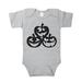 7 ate 9 Apparel Baby s Pumpkins Halloween Onepiece Grey