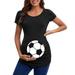 Mamma Bear Maternity Shirt Womens Maternity Short Sleeve Crew Neck Cute Funny Graphic Ruched Sides T Shirt Tops Pregnancy Tunic Blouse Pregnancy Top Women