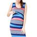 Baycosin Maternity Dress Summer Women Maternity Sleeveless Comfy Stripe Print Nursing Dress For Breastfeeding