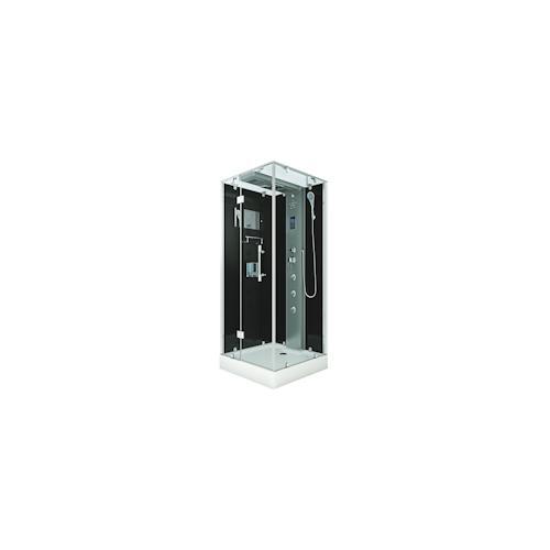 Dampfdusche Duschtempel Sauna Dusche Duschkabine D38-23L2-EC 100×100 cm mit 2K Scheiben Versiegelung