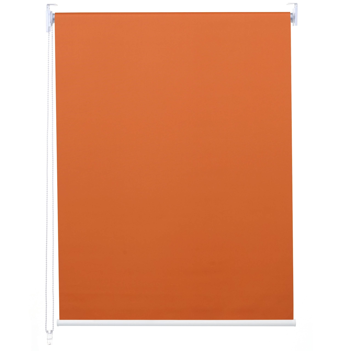 Mendler Rollo HWC-D52, Fensterrollo Seitenzugrollo Jalousie, 90x230cm Sonnenschutz Verdunkelung blickdicht ~ orange Image