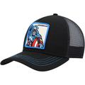 Men's Black Captain America Retro A-Frame Snapback Hat