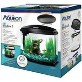 Aqueon Aquarium Glass & Acrylic Aquariums Aqueon LED MiniBow 5 SmartClean Aquarium Kit Gray