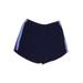 Inches Off Swimwear by Figure Magic Athletic Shorts: Blue Color Block Activewear - Women's Size Large