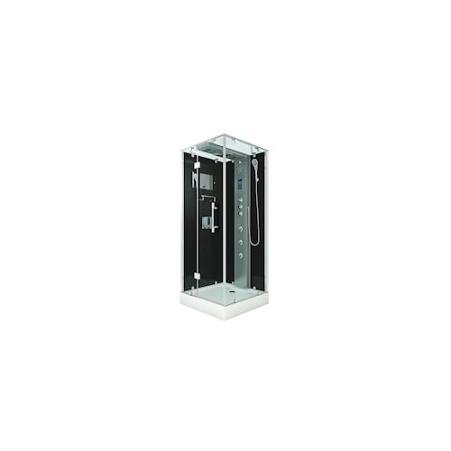 Dampfdusche Duschtempel Sauna Dusche Duschkabine D38-23L3-EC 100×100 cm mit 2K Scheiben Versiegelung