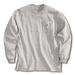 CARHARTT K126-HGY XLG TLL Long Sleeve T-Shirt,Heather Gray,XLT