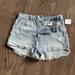 Free People Shorts | Free People Nwt Denim Button Fly Shorts | Color: Blue | Size: 30