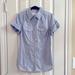 American Eagle Outfitters Tops | American Eagle Outfitters Striped Short Sleeve Button Down | Color: Blue/White | Size: 0