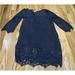 American Eagle Outfitters Dresses | American Eagle Black Knit Lace Dress S/P | Color: Black | Size: Sp