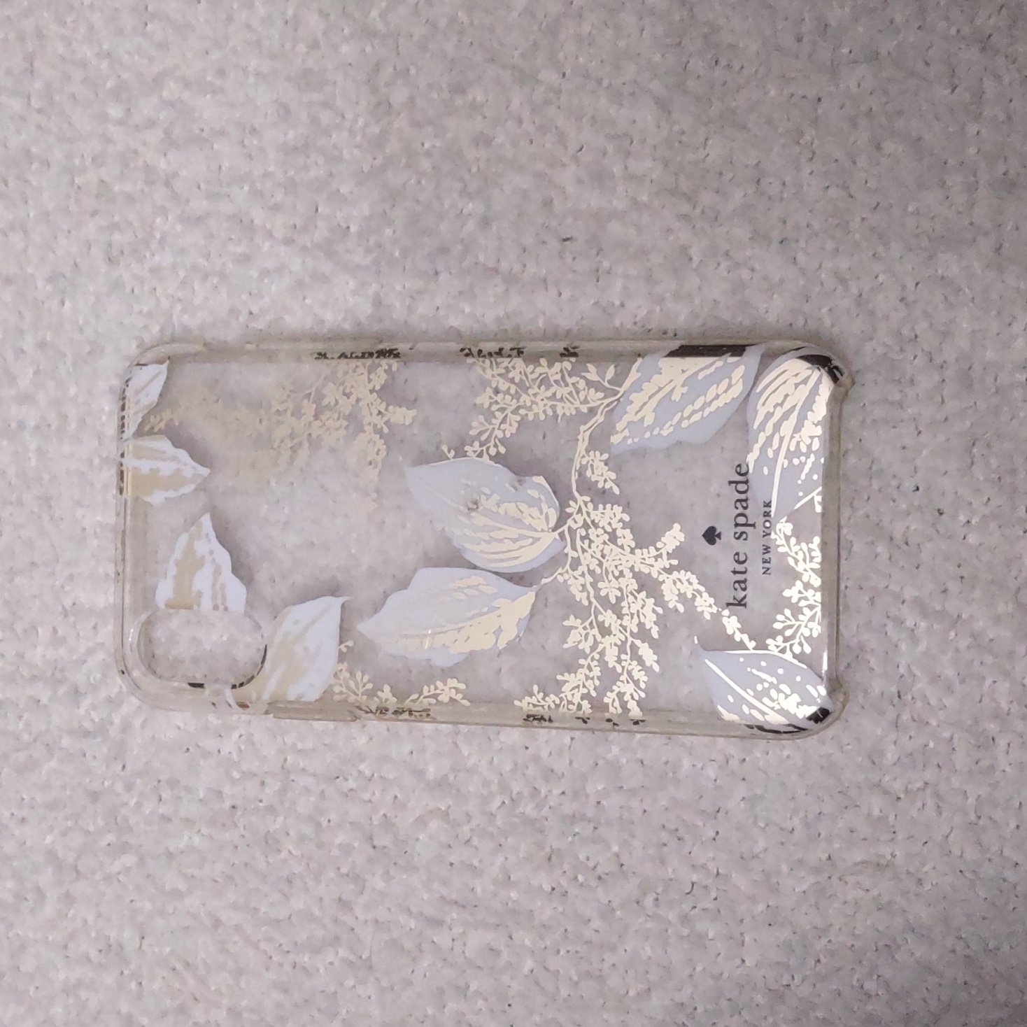 Kate Spade Cell Phones & Accessories | 10 For $10 Kate Spade Iphone X Phone Case | Color: Gold/White | Size: Iphone X