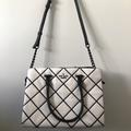 Kate Spade Bags | Kate Spade Leather Quilted Satchel Black On White | Color: Black/White | Size: 12”W X 8.5”H X 5.5”D, 5” Handle Drop