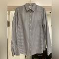 J. Crew Tops | Jcrew Boy Shirt (Women’s Work Button Up) | Color: Gray/White | Size: 8