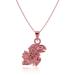 Dayna Designs Kansas Jayhawks Rose Gold Pendant Necklace