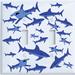 Presto Chango Decor Shark Attack 2-Gang Toggle Light Switch Wall Plate in Blue | 5 H x 5 W in | Wayfair sharkdoubletoggle