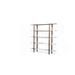 Robert Allen Solid Wood Etagere Bookcase Wood in Brown/Gray | 66.93 H x 62.99 W x 13.78 D in | Wayfair FUR-PF-LIH003TZMBCA