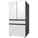 Samsung Bespoke 4-Door French Door Refrigerator (29 cu. ft.) w/ Beverage Center™ - Middle & Bottom Panels, in Gray/White | Wayfair RF29BB860012AA