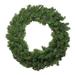 Northlight Seasonal Canadian Pine Artificial Christmas Lighted PVC Wreath Traditional Faux, Metal in White | 24 H x 24 W x 6 D in | Wayfair