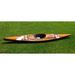 Old Modern Handicrafts Wooden Kayak w/ White & Purple Ribbon 15 Ft Wood in Brown/Gray | 13.5 H x 177 W x 24 D in | Wayfair K096