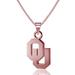 Dayna Designs Oklahoma Sooners Rose Gold Pendant Necklace