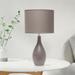 Winston Porter Arverne Table Lamp Ceramic/Fabric in Gray | 18.11 H x 9.45 W x 9.45 D in | Wayfair 86CAE78E5B3645C88F7C67EC2B123F52