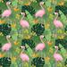 Bay Isle Home™ Flamingo Bird - Wrapped Canvas Graphic Art Canvas in Green/Pink | 12 H x 12 W x 1.25 D in | Wayfair 56EA5916529F423B91C263DBF8FB14A0