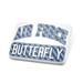 Porcelein Pin Air Force Butterfly Blue stripes Lapel Badge â€“ NEONBLOND