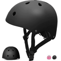 Tripumer Kids Bike Helmet Black Toddler Helmet Ages 3-8 Years Old Boys Girls Multi-Sport Helmet Childrens Helmets Adjustable Skateboard Cycling Helmet Lightweight for Toddler to Youth