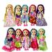 JING SHOW BUSSINESS 10 Sets Doll Clothes for 3 inch Mini Doll ï¼ŒInclude 10 Pieces Girl Mini Dolls 10 Sets Handmade Doll Clothes and 10 Pairs of Doll Shoes