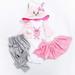 Reborn Baby Dolls Clothes Girl 24 inch Outfits Accessories for 22-24 inch Reborn Baby Girl Clothing