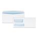 Quality Park Double Window Security-Tinted Check Envelope #9 Commercial Flap Gummed Closure 3.88 x 8.88 White 500/Box (24524)