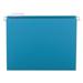 Smead Colored Hanging File Folders Letter Size 1/5-Cut Tab Teal 25/Box (64074)