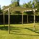 Wooden Garden Gazebo Pergola Kit - 4.2m Width - Garden Design