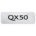 Infiniti QX50 Laser Etched Logo Mini License Plate (Brushed Chrome)