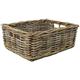 Natural Wicker Tray baskets. Whole rattan stems. Natural handmade storage. Garden kitchen bedroom and home office tidy up your house (54cm)