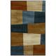 Mainstays Geometric Warm Blocks Multicolor Indoor Accent Rug 2 6 x 3 10