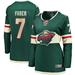 Women's Fanatics Branded Brock Faber Green Minnesota Wild Home Breakaway Player Jersey