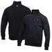 Men's Black Texas Longhorns Big Cotton Quarter-Zip Pullover Sweatshirt