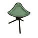 Portable Folding Tripod Stool Three Legged Stool Chair Seat for Fishing Camping Hiking (Green)