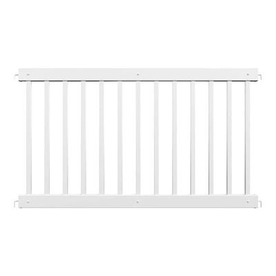Mod-Fence Mod-Traditional 6' White Traditional Fence Panel