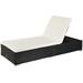 UWR-Nite Outdoor Chaise Lounge Chair Patio Pool Lounge Chairs for Outside PE Rattan Reclining Chaise Lounger with Adjustable Backrest and Removable Cushion