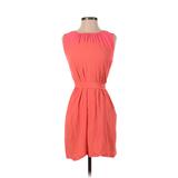Madewell Casual Dress - Party Crew Neck Sleeveless: Pink Print Dresses - Women's Size X-Small