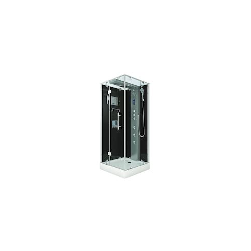 Duschkabine Komplettdusche Fertigdusche Dusche D38-03L1-EC 80×80 cm mit 2K Scheiben Versiegelung