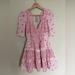 American Eagle Outfitters Dresses | American Eagle Outfitters Romantic Floral Mini Dress Pink Xs | Color: Pink | Size: Xs