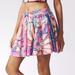 Adidas Skirts | Adidas X Farm Tropical Floral Banana Flare Mini | Color: Pink/Purple | Size: Xs